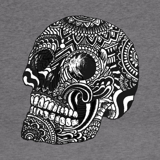 Tibetan skull by Luke Gray